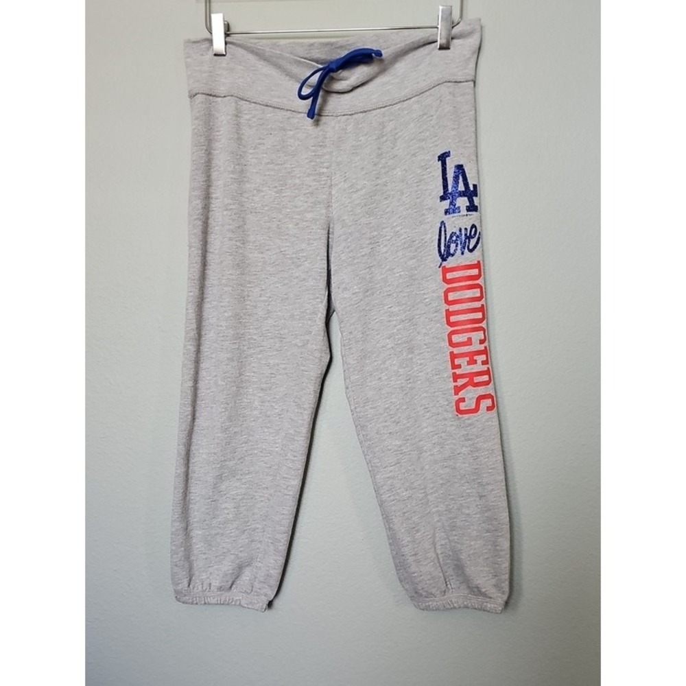5th & Ocean Girls Los Angeles Dodgers Gray Jogger Crop Sweatpants Size 18